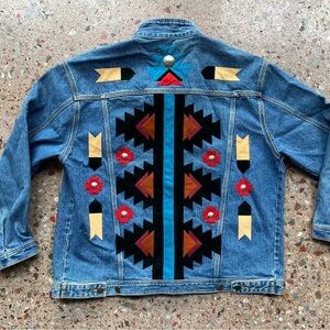 Vintage Denim Jacket Southwestern